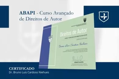 Bruno Cardoso Niehues conclui Curso Avançado de Direitos Autorais